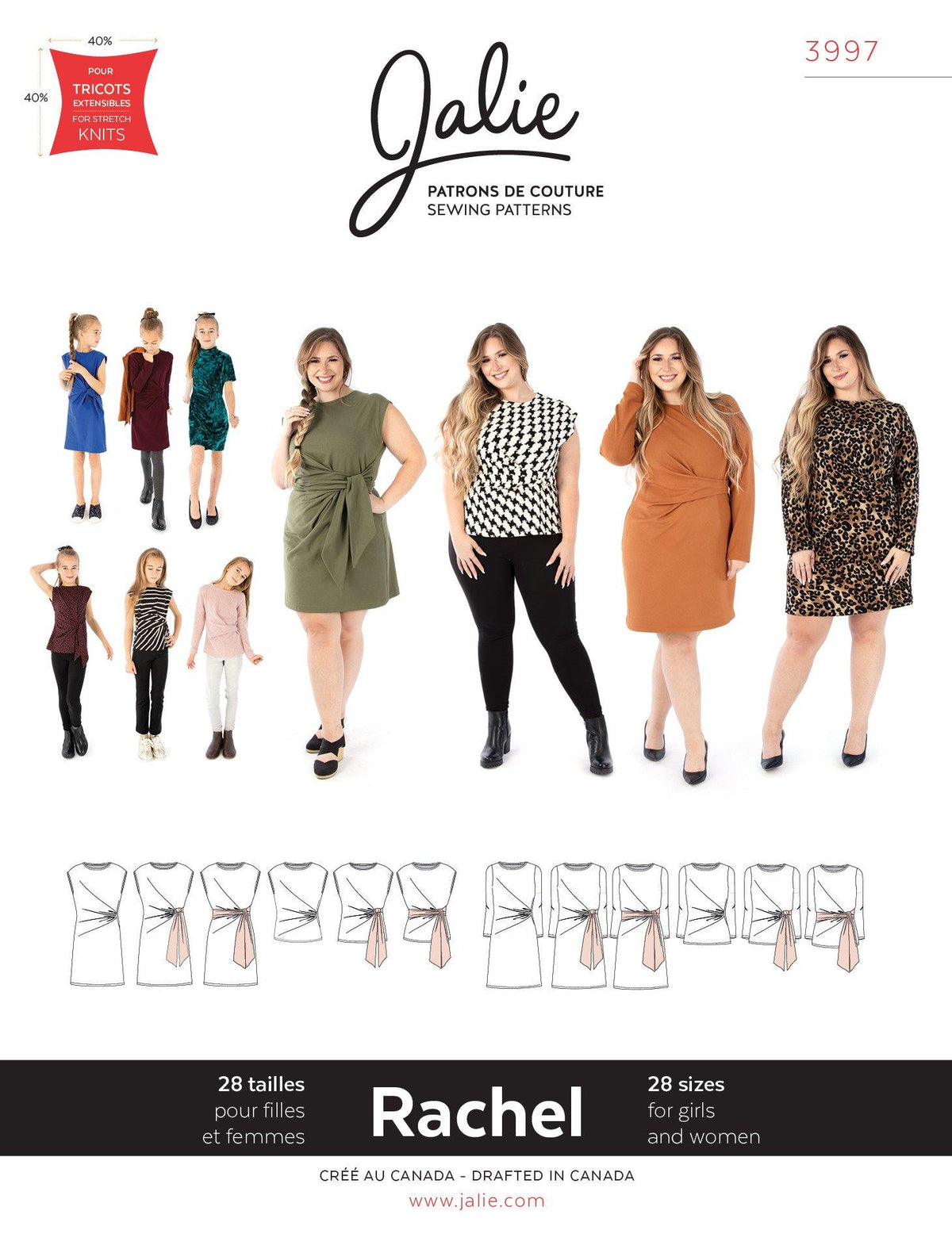 3997 // RACHEL - Robe et haut à devant noué