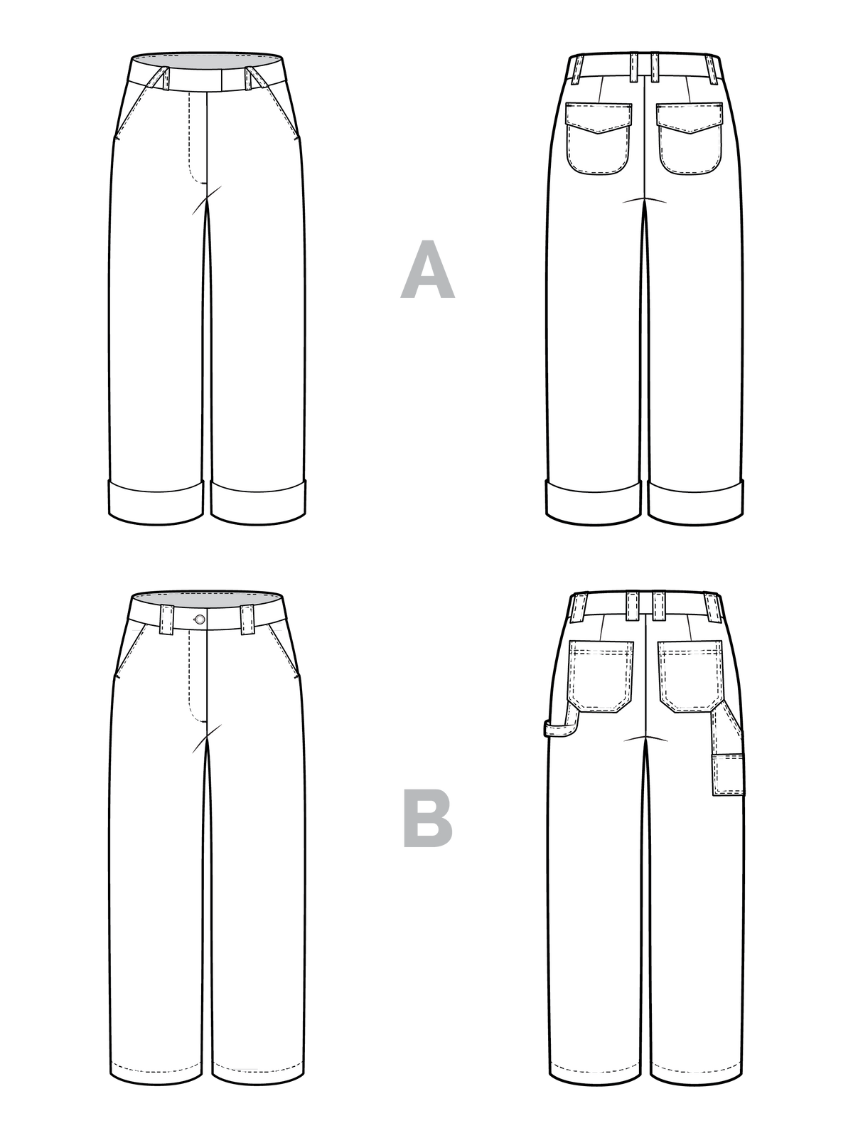Digital Sewing Pattern - Rika Pants Pattern by Closet Core Patterns