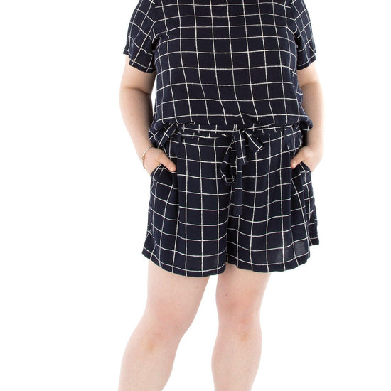Jalie 3908 Shorts with 3905 top for a faux-romper look