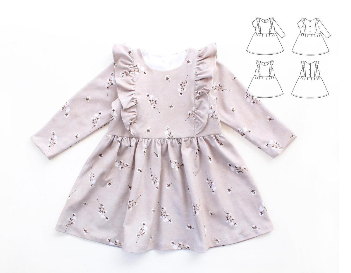 Digital Sewing Pattern - Stellina Dress Pattern by Puperita