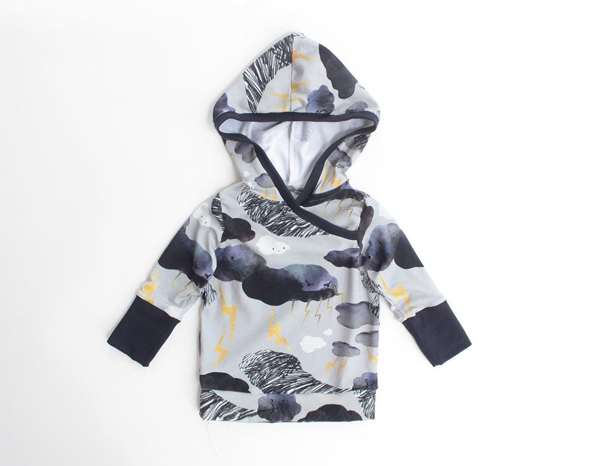 Digital Sewing Pattern - Stormy Hooded T-Shirt & Sweatshirt Pattern by Puperita