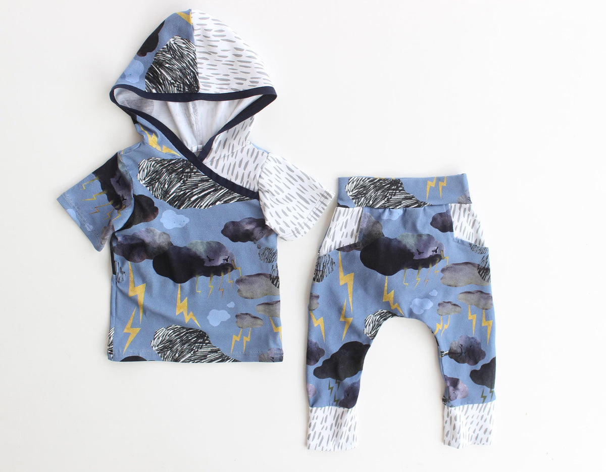 Digital Sewing Pattern - Stormy Hooded T-Shirt & Sweatshirt Pattern by Puperita