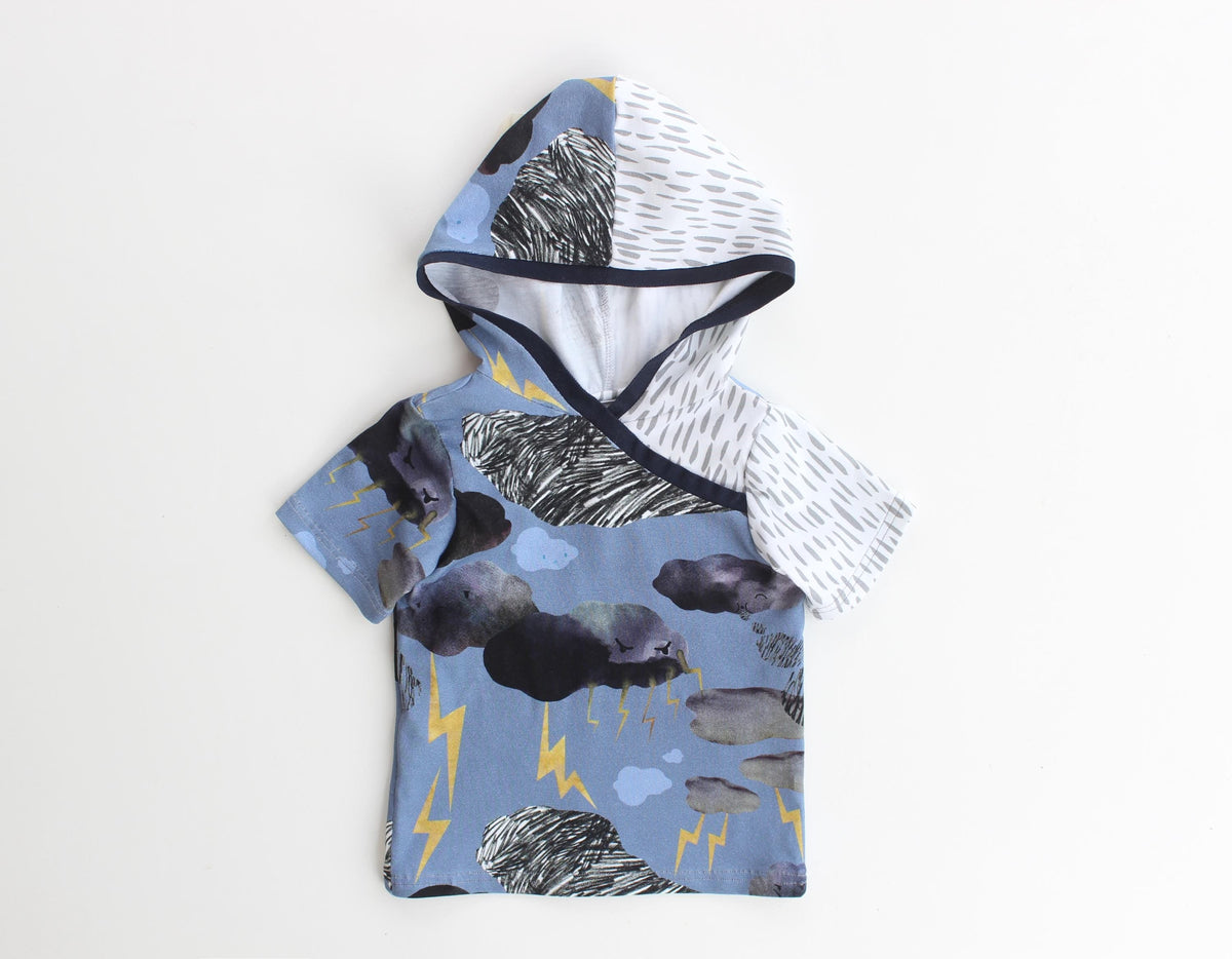 Digital Sewing Pattern - Stormy Hooded T-Shirt & Sweatshirt Pattern by Puperita