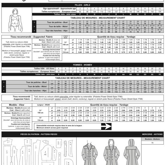 2680 // Stretch City Coat - Jalie