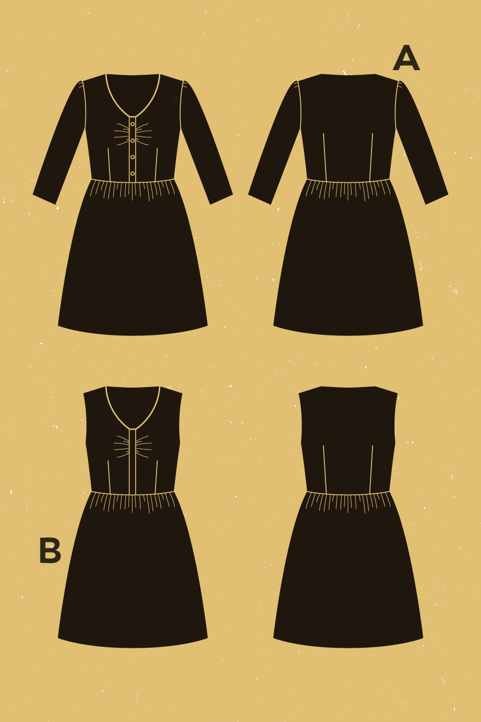 Digital Sewing Pattern - Sureau Dress Pattern by Deer & Doe