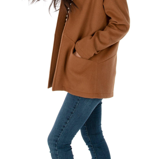 Jalie 3906 Coatigan - 2 sizes more than her regular size for a relaxed / loose fit.