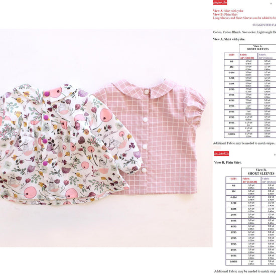 Teatime Shirt Pattern
