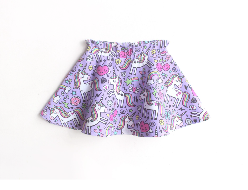 Digital Sewing Pattern - Unicorn Love Skirt by Puperita
