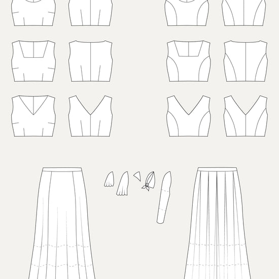 Cashmerette Upton Dress & Skirt Plus Mix & Match Expansion Pack PDF pattern
