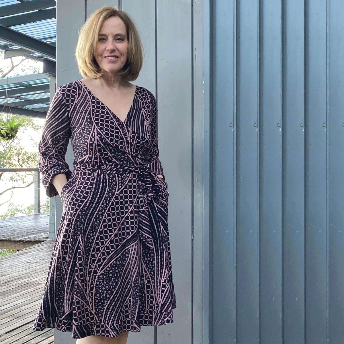 Digital Sewing Pattern - Wanda Wrap Dress Pattern by Wardrobe By Me