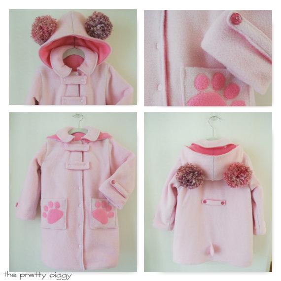 Digital Sewing Pattern - Witty Duffle Coat Pattern & Hat Pattern by Puperita