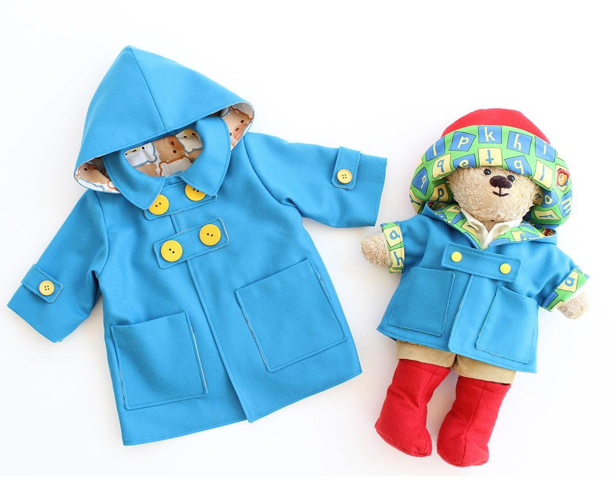 Digital Sewing Pattern - Witty Duffle Coat Pattern & Hat Pattern by Puperita