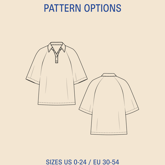 Womens' Rugby Shirt sewing pattern
