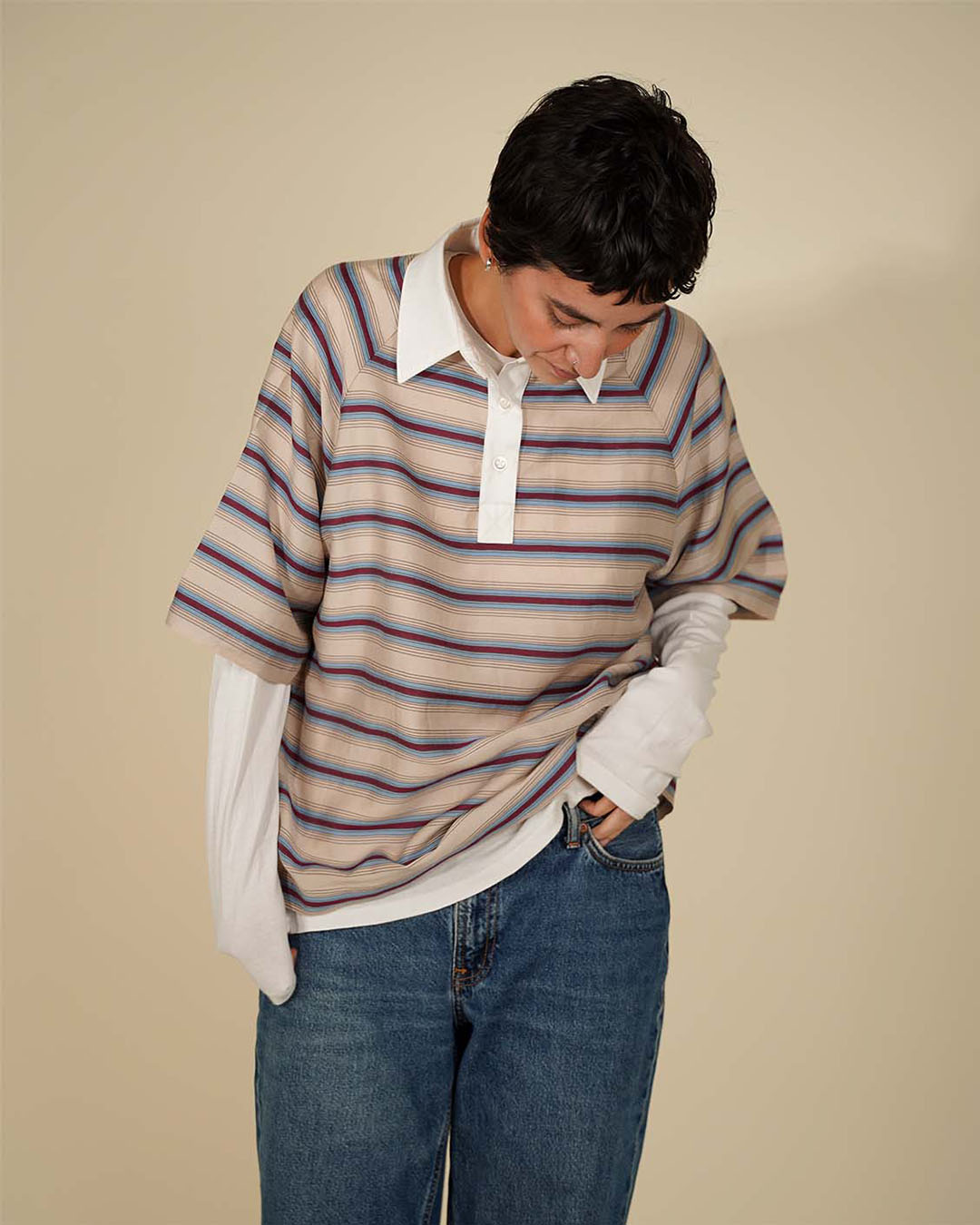 Digital Sewing Pattern - Womens' Rugby Shirt sewing pattern by Wardrobe By Me