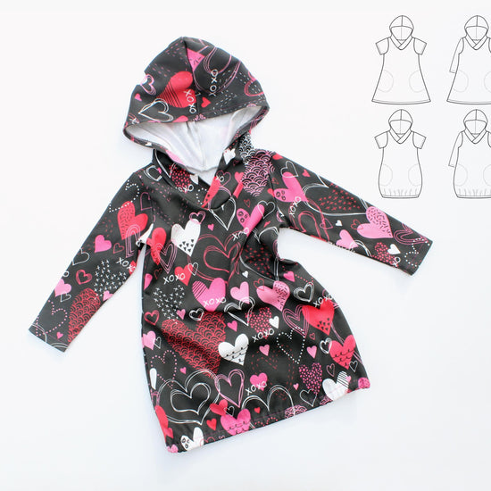 Xoxo Hooded Dress Pattern