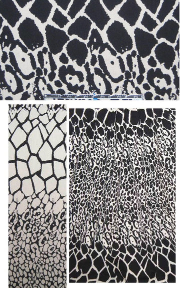 NY designer reversible animal panel  1 yard