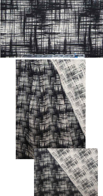 NY designer reversible crosshatch stretch suiting .66 yds