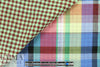French all-cotton 2-ply yarn dyed plaid - reversible