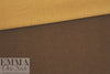 Italian doubleface cotton denim - nutmeg/taffy