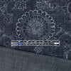 Italian 'floral medalion' reversible lighter weight denim 1.5 yds