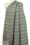 NY designer b/i fleur de lis reversible stretch jacquard