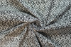 NY designer b/w fleur de lis reversible stretch jacquard