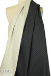 Italian reversible stretch jacquard - little diamond 2.125 yd