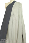 Italian midnight/ivory polkadot reversible stretch jacquard 1.75 yd