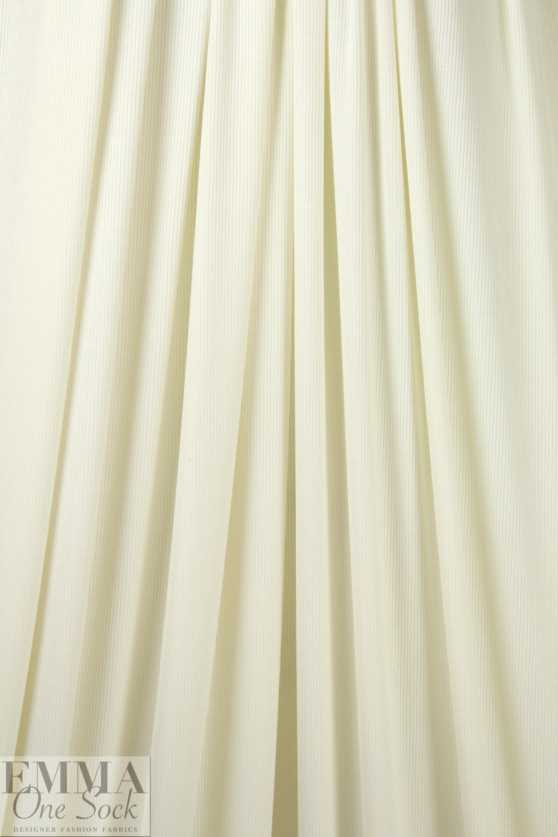 super soft 1x1 rib viscose/spandex knit - creamy ivory