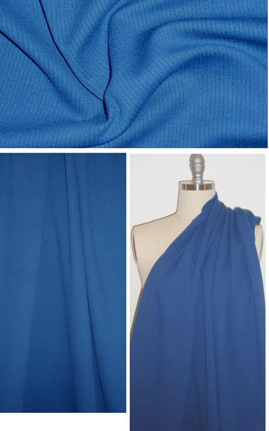 Sara Campbe11 4x1 ribbed sweatery knit -cobalt