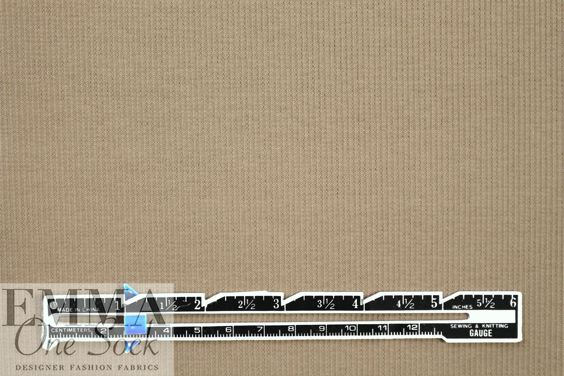 organic cotton GOTS 2x1 ribbed knit - dune 1.5 yd