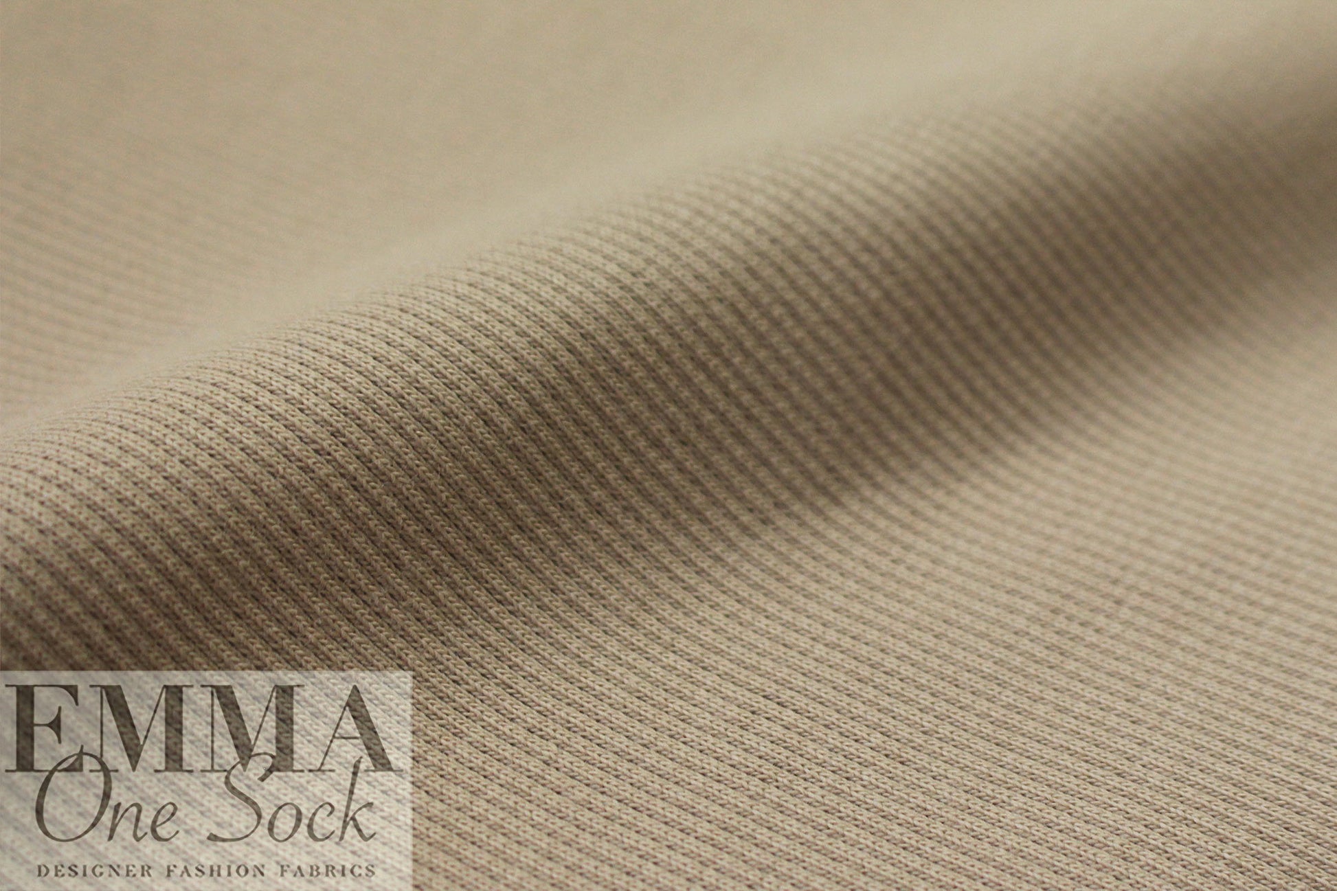 organic cotton GOTS 2x1 ribbed knit - dune .75 yds