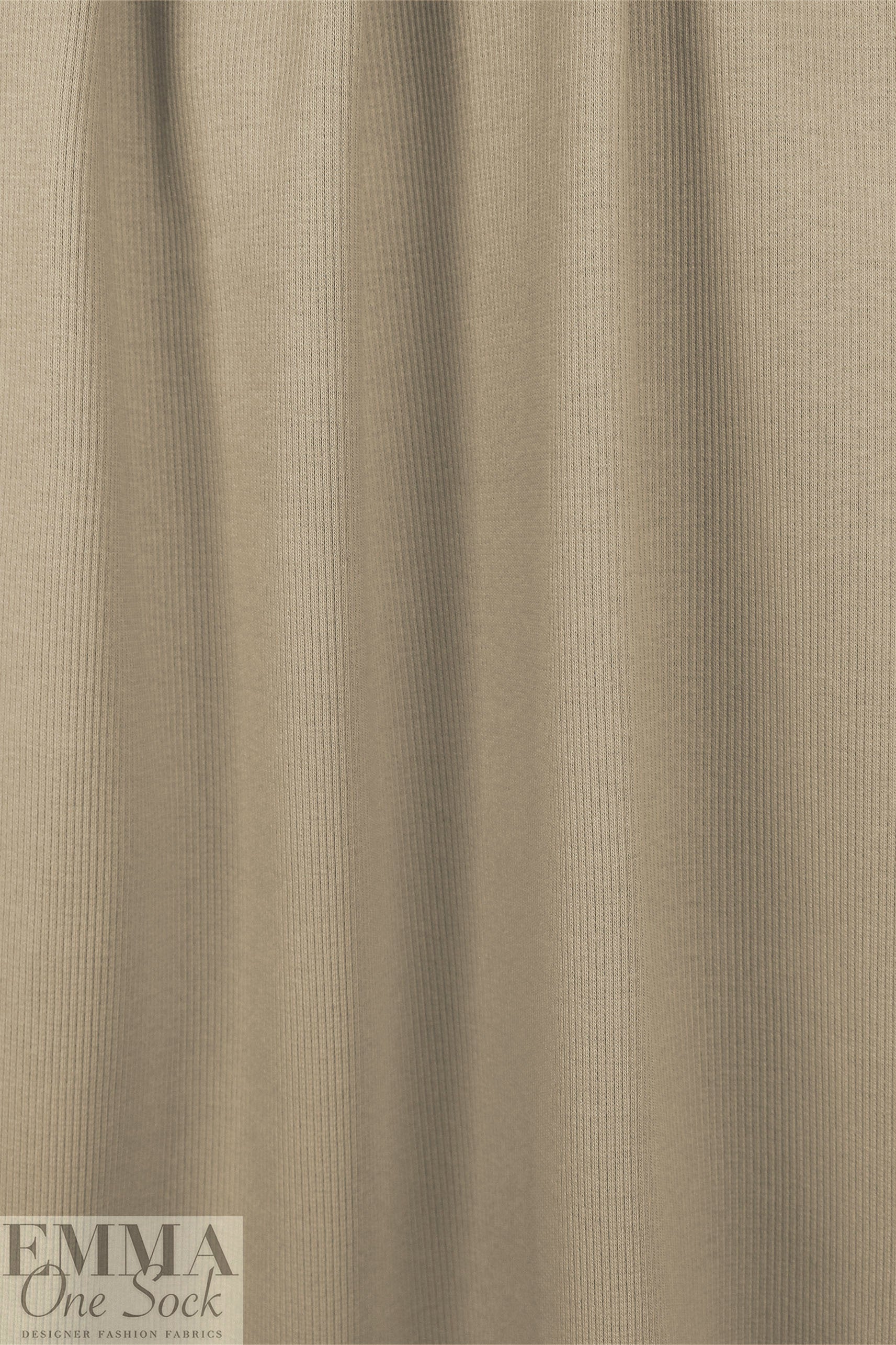 organic cotton GOTS 2x1 ribbed knit - dune 1.5 yd