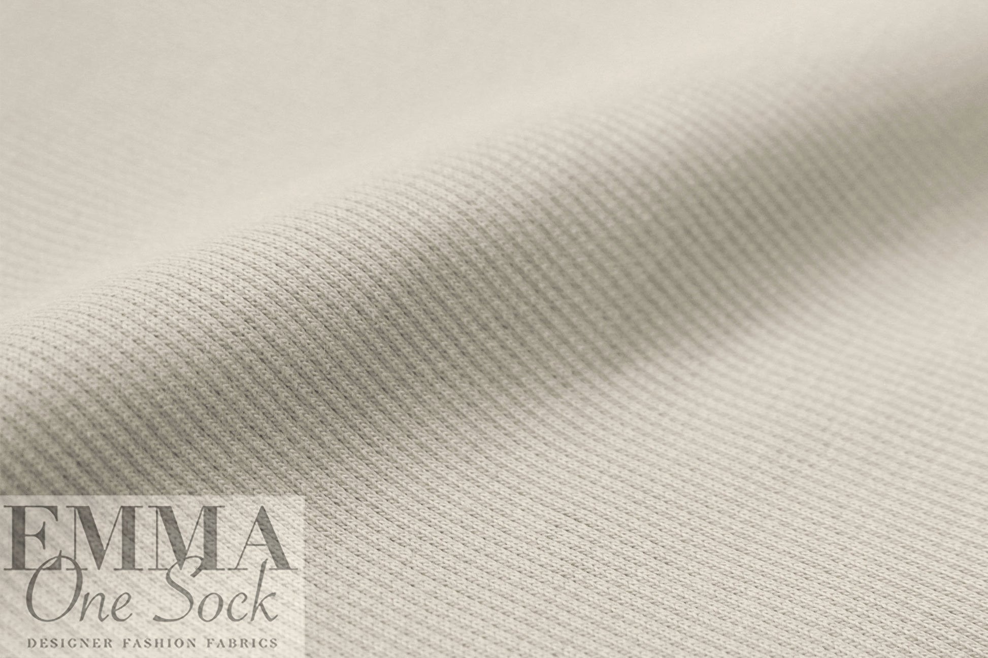 organic cotton GOTS 2x1 ribbed knit - mist .625 yds