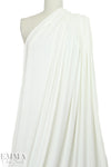 viscose/spandex 2x2 micro ribbed knit - creamy ivory 1.25 yds