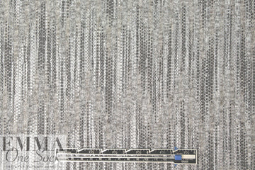 sequin-look streaky ribbed sweater knit - silver 1.125 yds