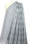 sequin-look streaky ribbed sweater knit - silver