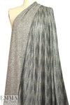 sequin-look streaky ribbed sweater knit - champagne 1.375 yd
