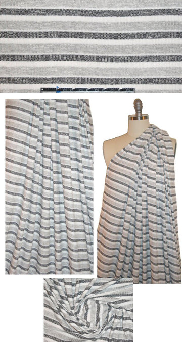 variable width rib stripe rayon blend sweater knit