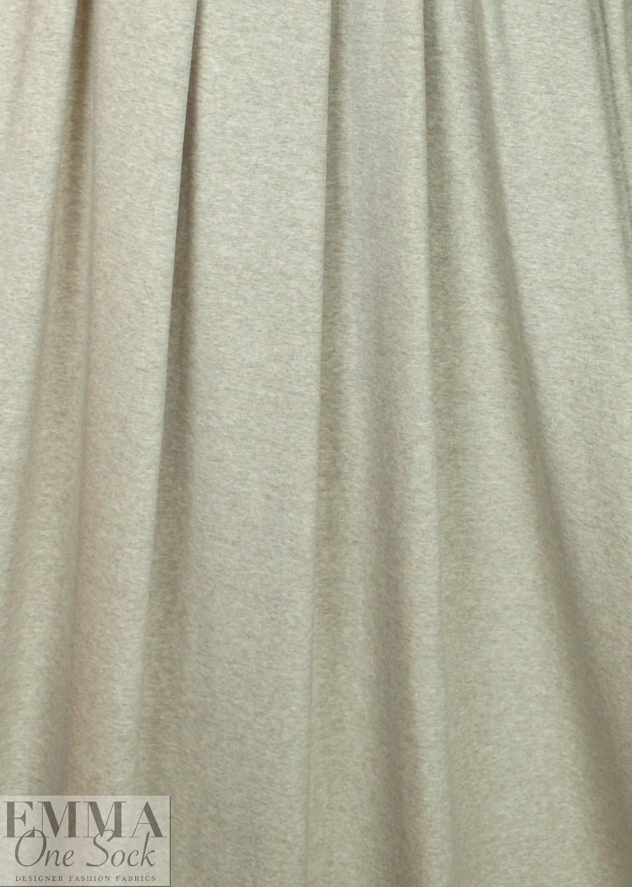 super soft 1x1 rib viscose/spandex knit - oatmeal heather