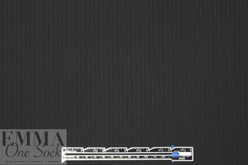 poly/viscose blend 3x3 ribbed knit - black