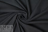 poly/viscose blend 3x3 ribbed knit - black 1 yard