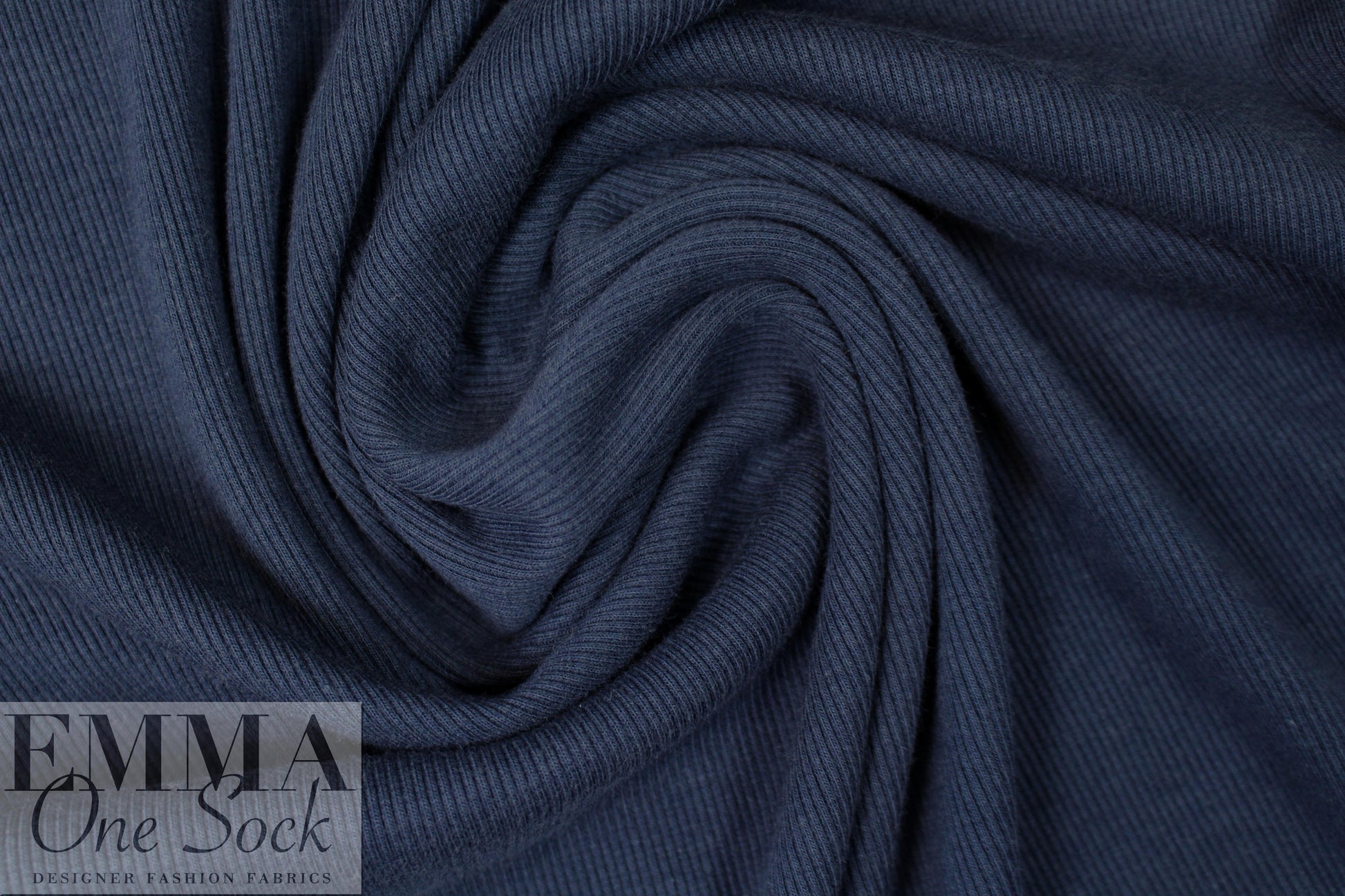 bamboo/cotton circular tube ribbing - marine Oeko-Tex cert.