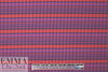 NY designer yarn dyed 6x3 rib stripe knit - brick/navy 1.875 yds