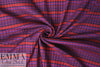 NY designer yarn dyed 6x3 rib stripe knit - brick/navy