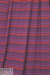 NY designer yarn dyed 6x3 rib stripe knit - brick/navy 1.875 yds