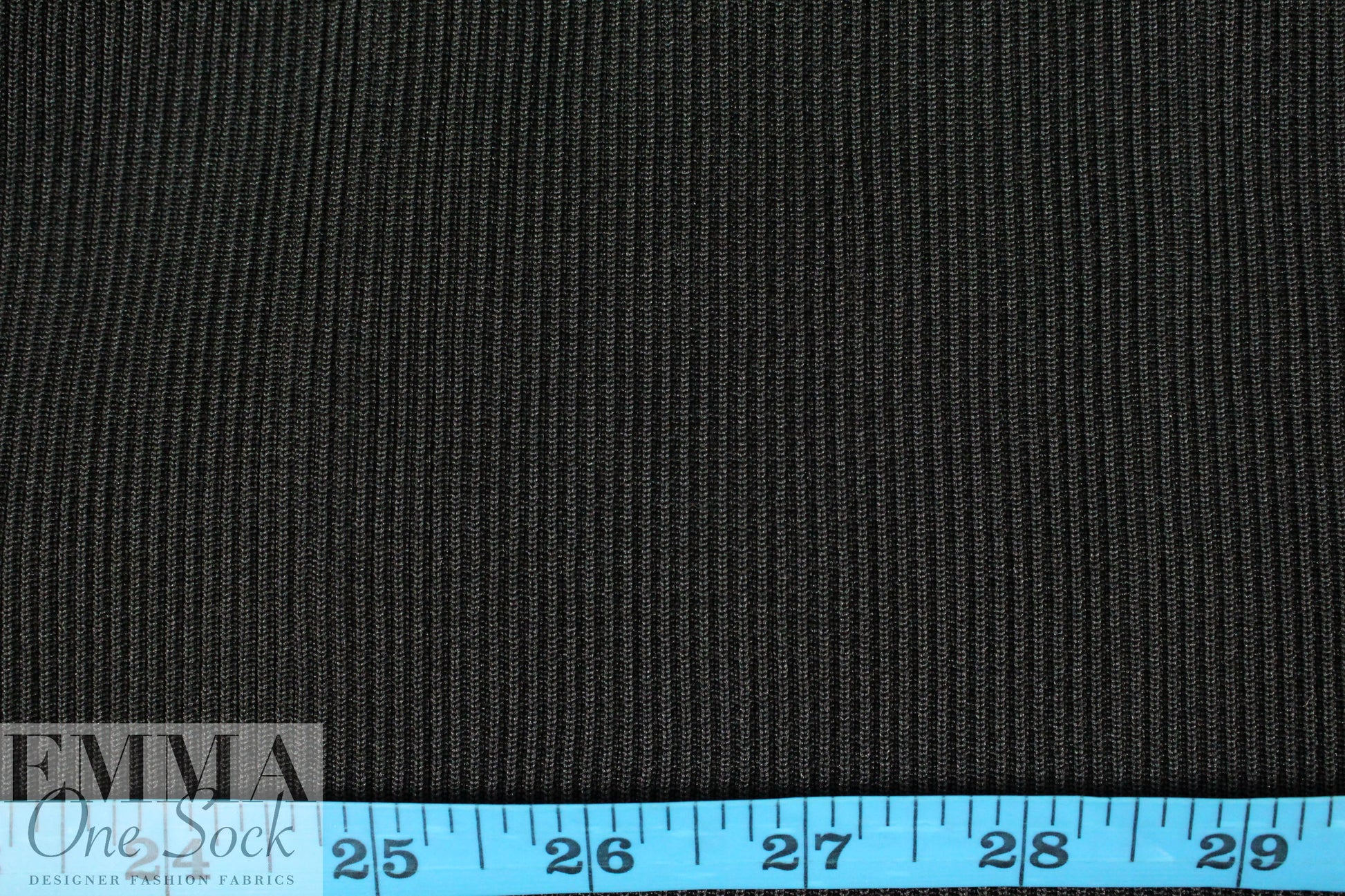Marna R0 black poly sweater ribbing