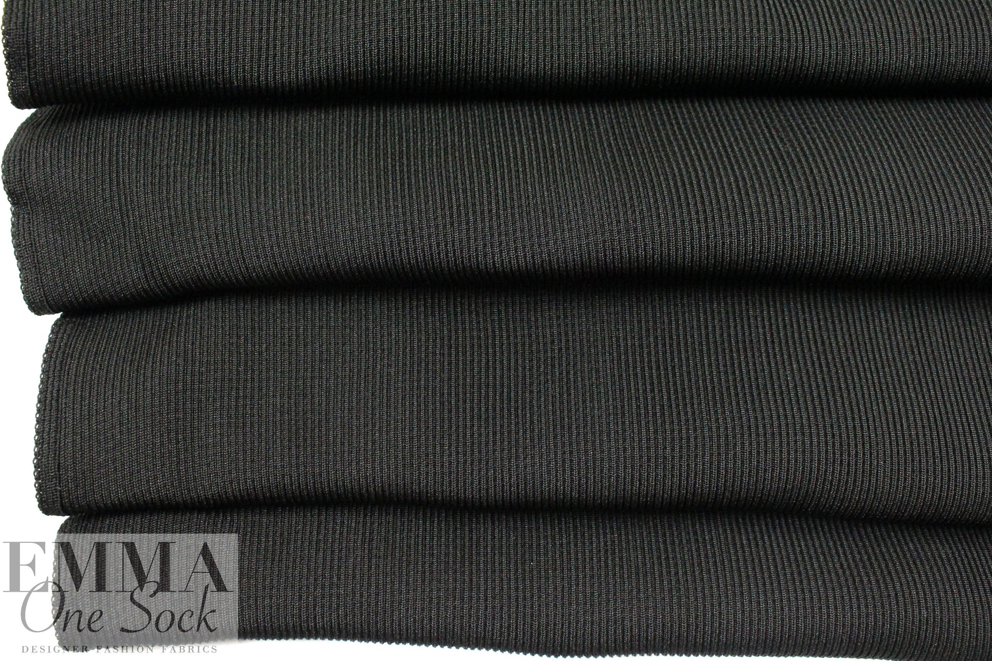 Marna R0 black poly sweater ribbing