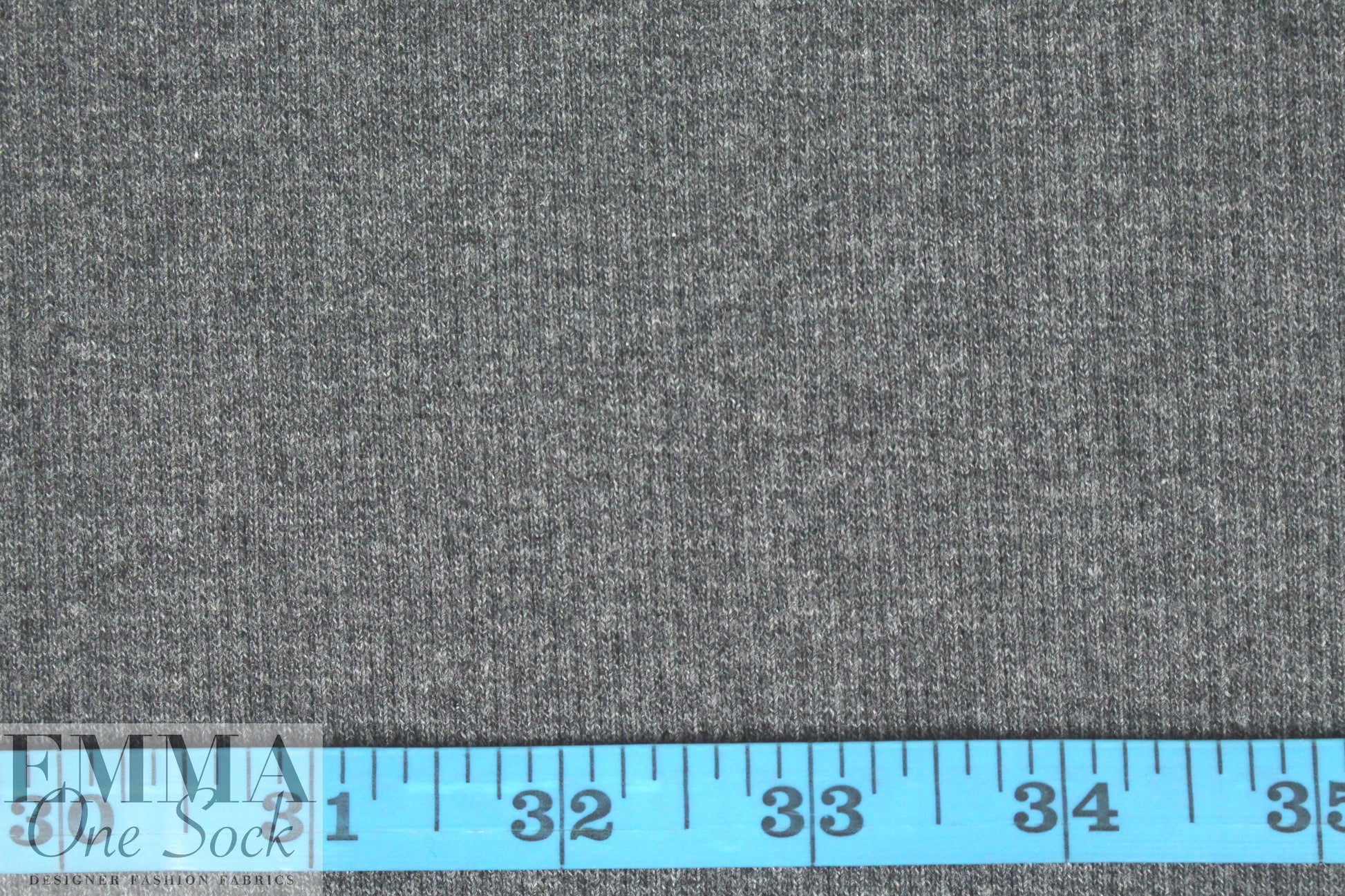 Marna R0 charcoal heather cotton sweater ribbing