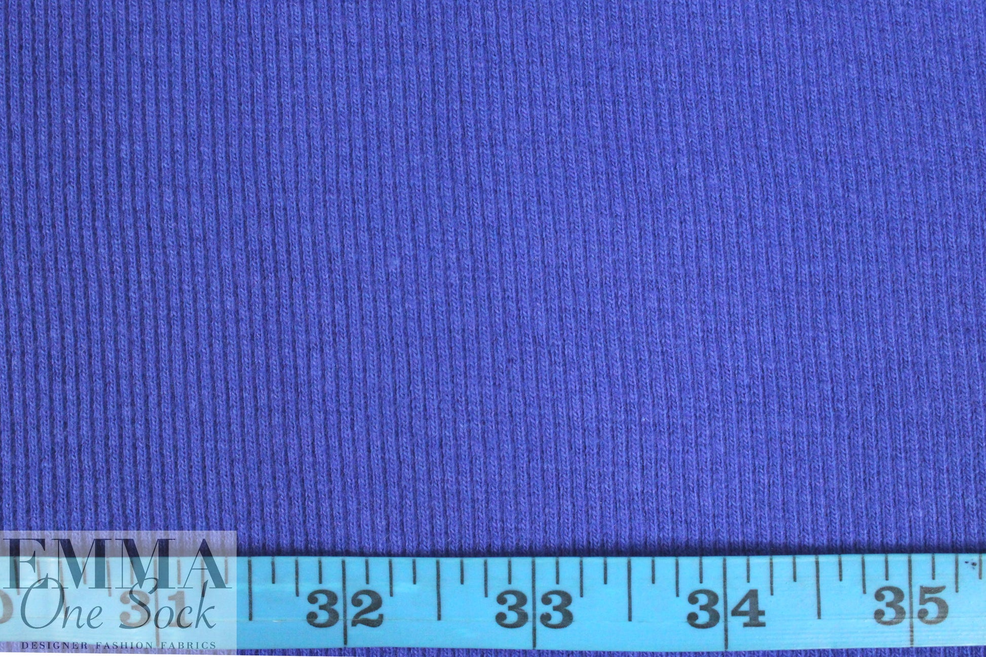 Marna R0 electic blue cotton sweater ribbing